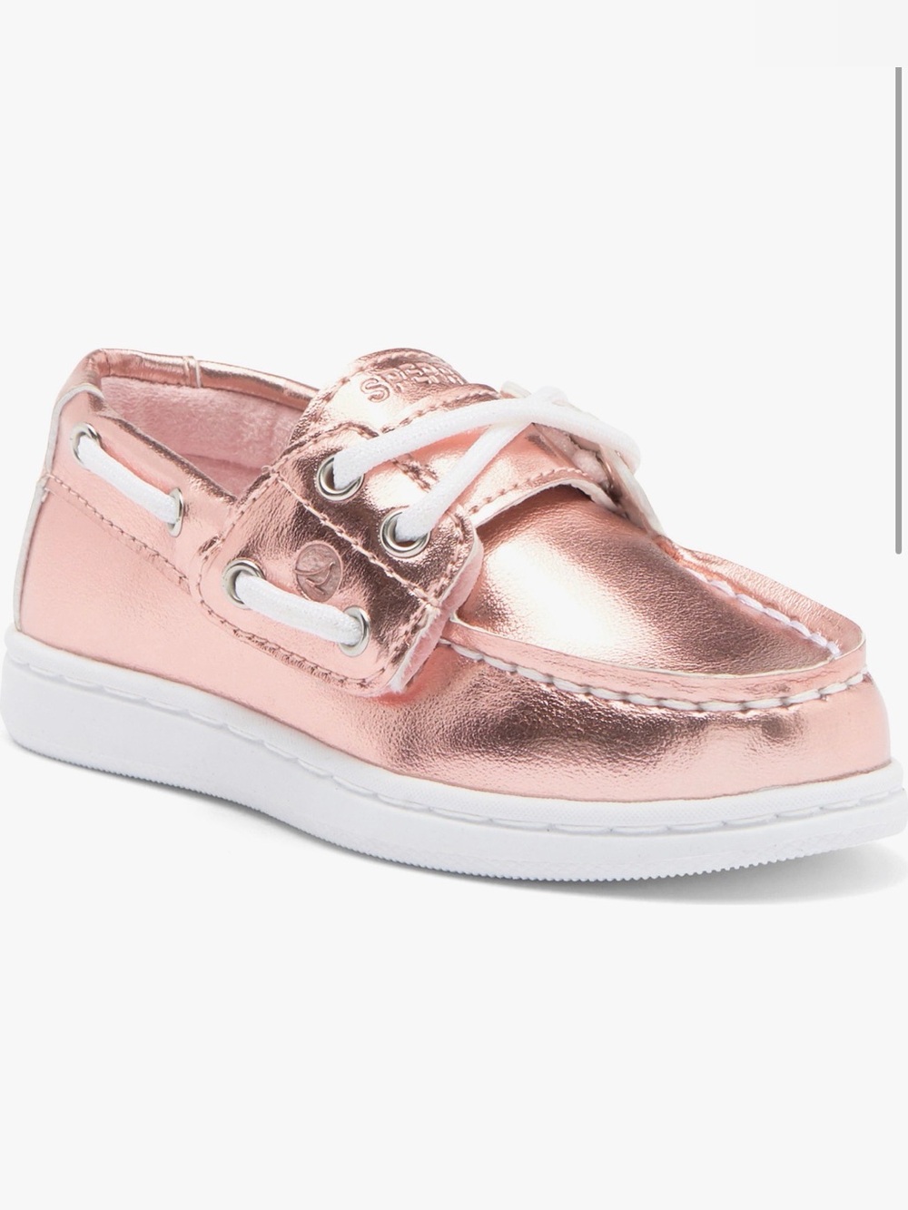 Sperry Kids' Cup II Boat Shoe | PINK METALLIC | Size 6M